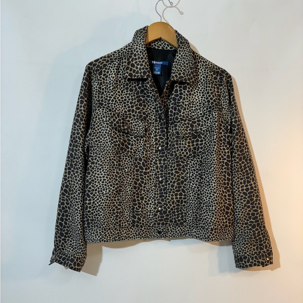 Animal Print Jean Style Jacket